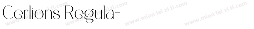 Cerlions Regula字体转换